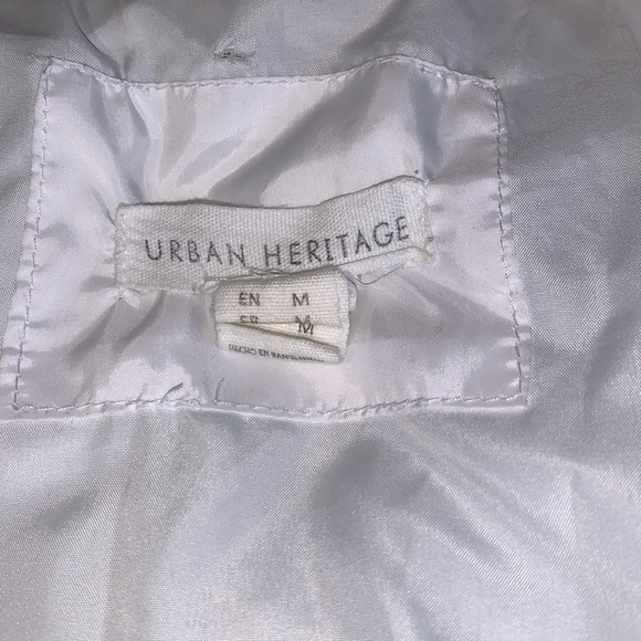 White Urban Heritage Zip Up Jacket - Picture 3 of 3